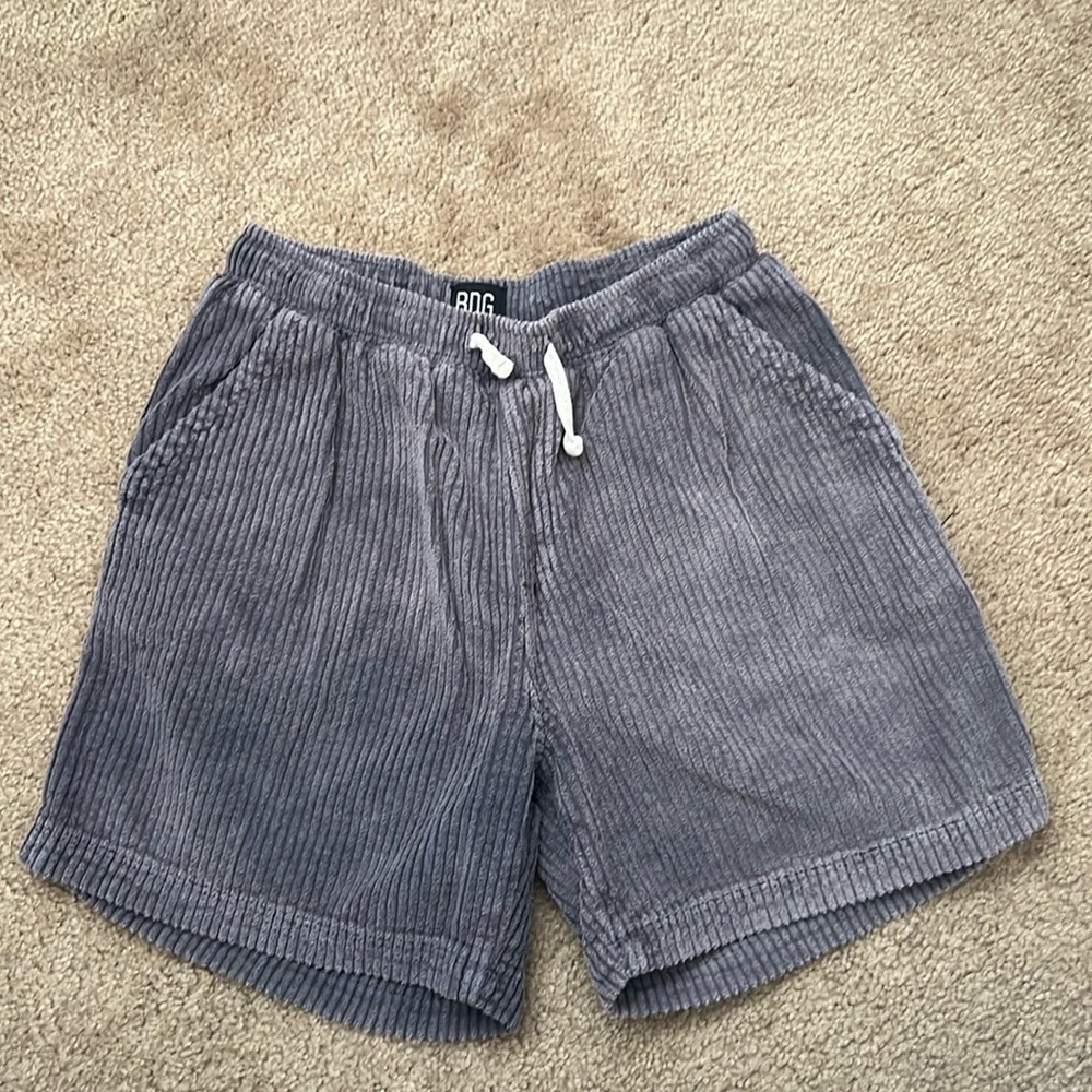 Urban Outfitters, BDG, blue corduroy shorts